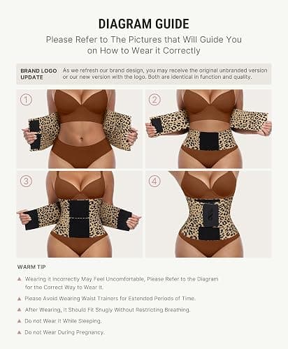 FeelinGirl Waist Trainer Belt Waist Cincher Trimmer Ab Belt Tummy Control Body Shaper with Triple Wrap Women and Men thumbnail 5