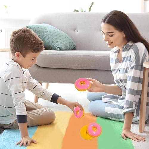 Taba Squishy Stress Balls for Adults, Large Donut (Jumbo) Sensory Toys for Kids, Squishy Fidget Toys, Prize Box Toys for Kids Classroom (Pink) thumbnail 6