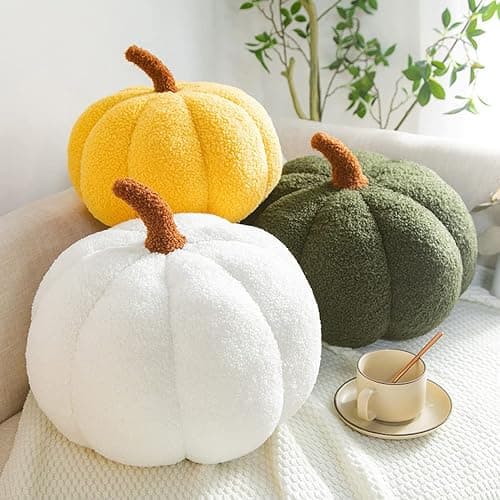 Maxpetus 3D Simulated Pumpkin Pillow Plush Pillow Sofa Cushion (7.8inch, Orange) thumbnail 5