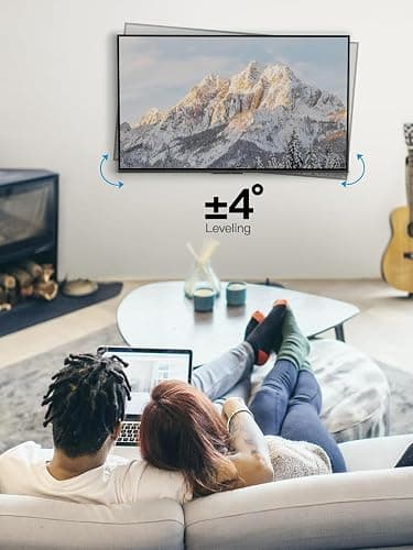 Pipishell Full Motion TV Wall Mount for 26-65 inch Flat or Curved TVs up to 77 lbs, TV Bracket Wall Mount with Articulating Arms, Extension, Tilt, Swivel, Leveling, Max VESA 400x400mm, PIMF7 thumbnail 5