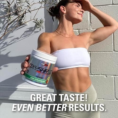 EHP Labs OxyShred Pre Workout Powder - Preworkout Powder with L Glutamine & Acetyl L Carnitine, Energy Boost Drink - Kiwi Strawberry, 60 Servings thumbnail 7