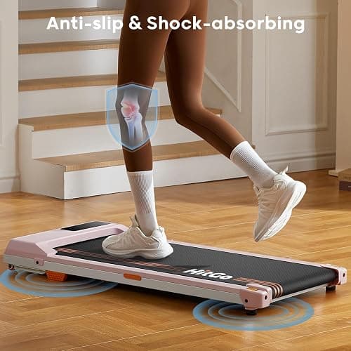 HitGo Under Desk Treadmill - 2 in 1 Walking & Jogging Pad, Portable with Remote Control & App, 2.5HP Compact for Home Office thumbnail 4