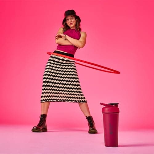 BlenderBottle Sport Sleek Insulated Stainless Steel Shaker Bottle with Wire Whisk, 25-Ounce, Raspberry – Protein Shakes & Hydration for Athletes & Fitness Enthusiasts, Easy Mixing, Slim Easy to Hold, Keeps Drinks Cold, Lockable Lid thumbnail 2