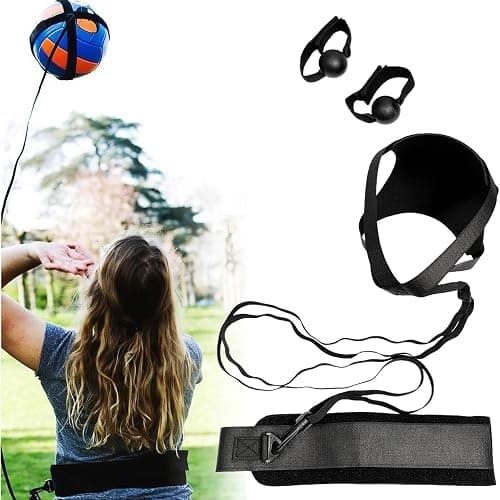Hitburu Attrezzatura per Allenamento Pallavolo - Allenatore Di Schiacciata Per Principianti | Banda Elastica Portatile con Cintura Regolabile per Giardino, Spiaggia, Palestra e Parco thumbnail 2