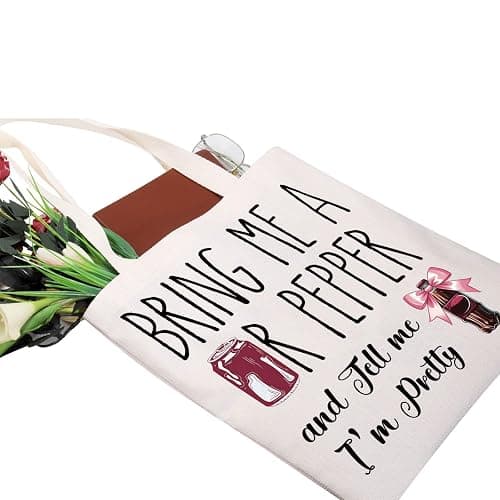 ZJXHPO Soda Tote Bag Soda Addict Reusable Grocery Shopping Bag Vodka Drinker Shoulder Bag Soda Drinking Lover Gift (Pretty Tote), Medium thumbnail 6