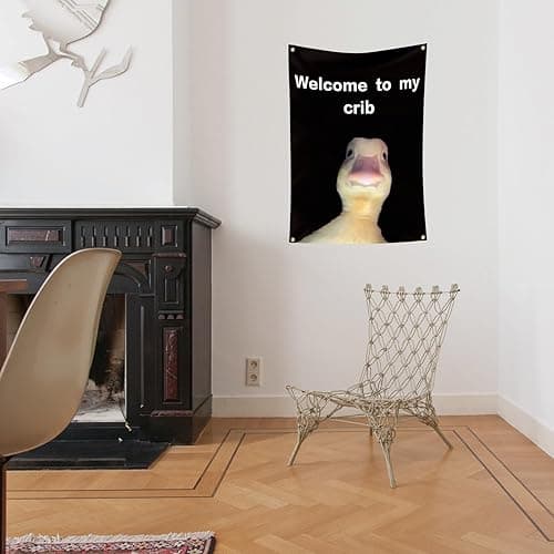 Welcome to My Crib Flag 2x3 Feet Funny Flags for Room Durable Man Cave Wall Flag with Brass Grommets for College Dorm Room Decor,Outdoor,Parties thumbnail 6