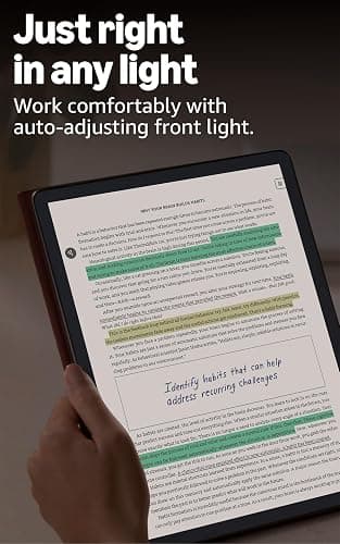 Amazon Kindle Scribe Colorsoft 64GB (newest model) — 11” paper-like color display with front light — Thin, light, powerful — Write in notebooks, documents, and books. Includes Premium Pen - Graphite thumbnail 8