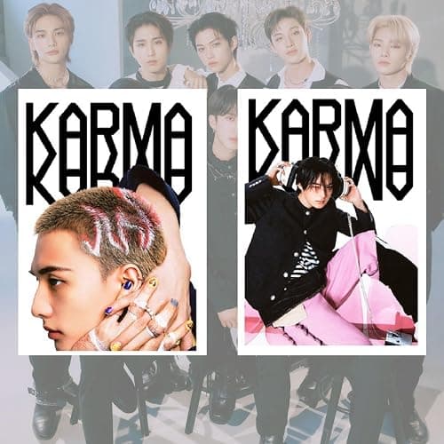 STRAY-KIDS Posters,9PCS STRAY-KIDS Poster Wall Painting Postable Photos for Birthday Party Home Decoration(Black) thumbnail 4