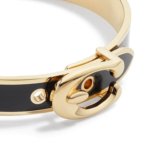 Coach Enamel Hinge Buckle Bangle Bracelet thumbnail 3