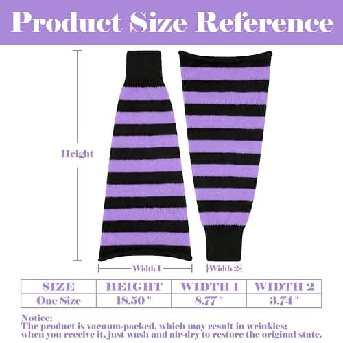Leg Warmers for Women Girls Japanese Style Lolita Leg Warmer Long Kawaii Knit Socks Gothic Harajuku Leg Cover Stockings thumbnail 6