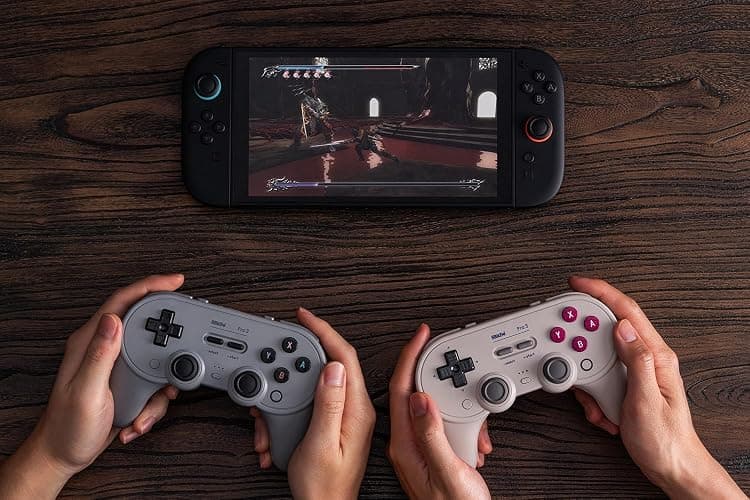 8Bitdo Pro 3 Bluetooth Controller with Swappable ABXY Buttons, TMR Joysticks, Hall Effect Triggers, Pro Back Buttons, Charging Dock, for Switch/Switch 2, Windows, Apple, SteamOS, Android - Purple thumbnail 8