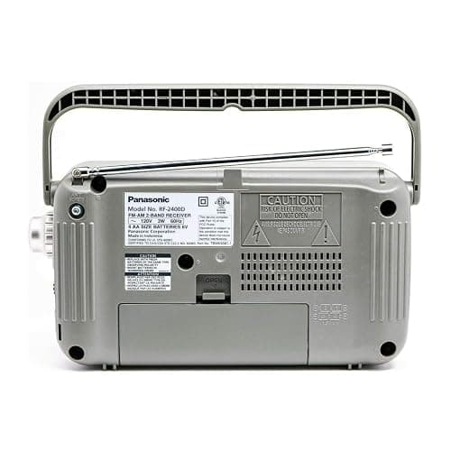 Panasonic Portable AM/FM Radio, Battery Operated Analog Radio, AC Powered, Silver (RF-2400D) thumbnail 3