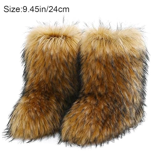 Women's Boots Winter Furry Fluffy Boot Snow Boots Snow Boot Fluffy -calf Flat Shoes Boots for Outdoor Indoor thumbnail 6