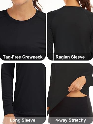 MAGCOMSEN Women's Long Sleeve Shirts UPF 50+ Sun Protection Shirts for Hiking Fishing Workout Rash Guard thumbnail 4