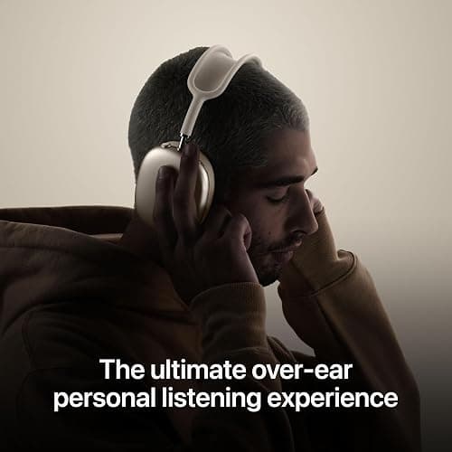 Apple AirPods Max Wireless Over-Ear Headphones, Pro-Level Active Noise Cancellation, Transparency Mode, Personalised Spatial Audio, USB-C Charging, Bluetooth Headphones for iPhone, Midnight ​​​​​​​ thumbnail 4