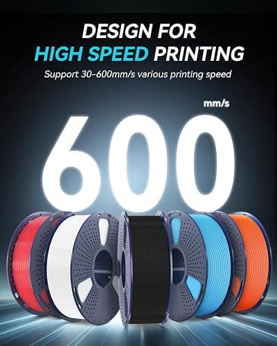 SUNLU High Speed PETG 3D Filament 1.75mm, 30mm/s - 600mm/s Print Range, High Flow Speedy 3D Printer Filament, Fit Most FDM Printers, Dimensional Accuracy +/- 0.02mm, 1kg Spool, (Pink) thumbnail 3