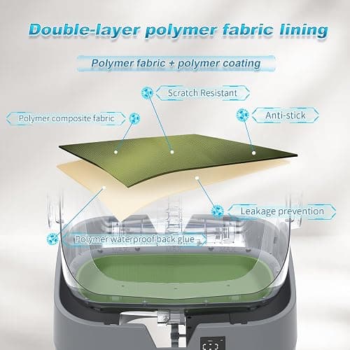 UPFAS Automatic Cat Litter Box Self Cleaning - APP Control - Weight Monitoring - Ultra-Quiet, Medium Cats and Kittens Litter Box, Safe Anti-Pinch【Assembly Required】- Grey thumbnail 6
