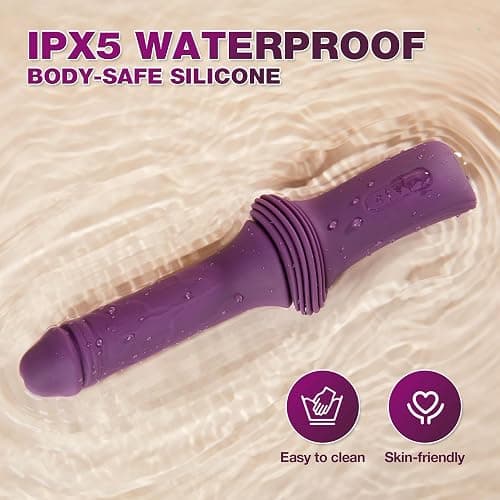 Sex Toys Dildo Vibrator Machines - 12.85 Inch Realistic Dildos with 10 Vibration & 3 Thrusting & Heating Modes, Adult Machine G Spot Clit Anal Toy with Removable Suction Cup for Women Men Couple thumbnail 6