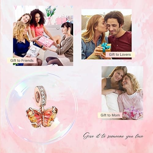 Amufer S925 Charms for Pandora Bracelets and Necklaces, Nature Plants Animals Sky Ocean, Gift for Women, for Birthday Anniversary Christmas St. Patrick's Day Easter Valentine's Day Mothers Day thumbnail 4