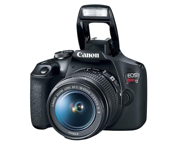 Canon EOS Rebel T7 DSLR Camera with 18-55mm Lens (Black) (Renewed) thumbnail 5