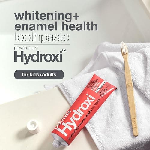 Davids Nano Hydroxyapatite Whitening Antiplaque Strawberry Watermelon 4oz | SLS Free, Promotes Enamel Health, Kid-Friendly Flavor, Made in USA, Davids Hydroxi Collection Toothpaste thumbnail 4