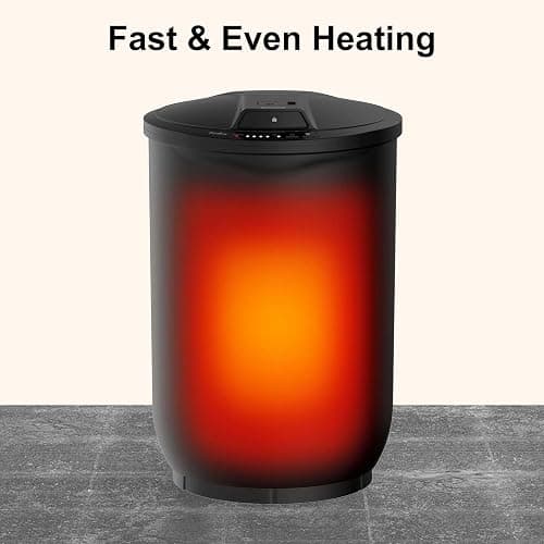Trydow Ultra Large Capacity Towel Warmer Bucket, Rapid Heating with Timer, One-Button Control, Safety Lock, Perfect for Home and Spa, Black thumbnail 6
