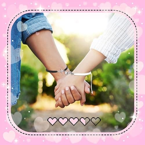 Tondiamo Couple Gift Bracelet Matching Bracelet Black White Cross Bracelet Adjustable Bracelet Favor Greeting Card for Anniversary Valentine‘s Day Lover Boyfriend Girlfriend Husband Wife thumbnail 5