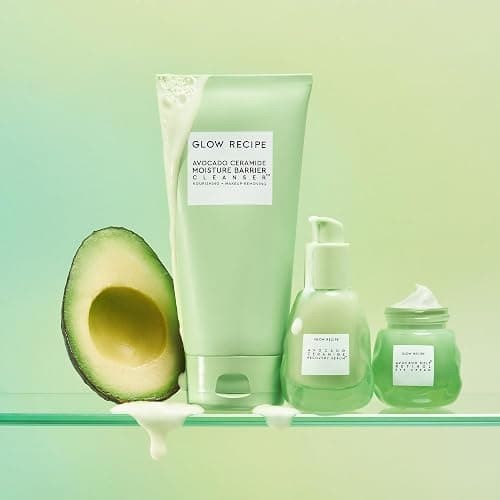 Glow Recipe Avocado Ceramide Facial Cleanser, Korean Double Cleanse Second Step, Hydrating Gel-to-Foam Face Wash for Dry Skin, Barrier Support, Hyaluronic Acid + Colloidal Oatmeal (150ml) thumbnail 7