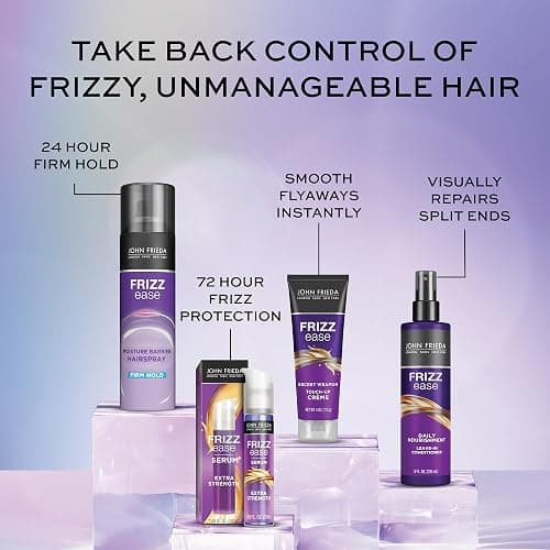 John Frieda Frizz Ease Moisture Barrier Hairspray, Firm Hold Hairspray, Seals Out Moisture, Blocks Frizz, Protects Against Heat, and Keeps Hair Straight with Long-Lasting Hold, 12 Oz thumbnail 5