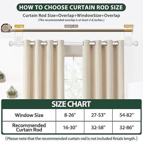 KAMANINA Curtain Rods No Drilling for Windows 16 to 30 Inches, 5/8 Inch Small Curtain Rod 2 Pack for Door Screwless with Adhesive Brackets, White thumbnail 8