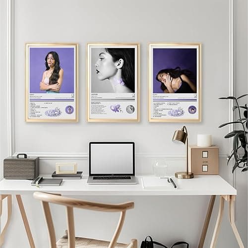Olivia Rodrigo GUTS, VAMPIRE and SOUR Music Album Cover Set of 3, Canvas Art Poster for Room, Wall Decor for Modern Family Aesthetic, Unframed, 8x12 Inch (20x30cm) thumbnail 5