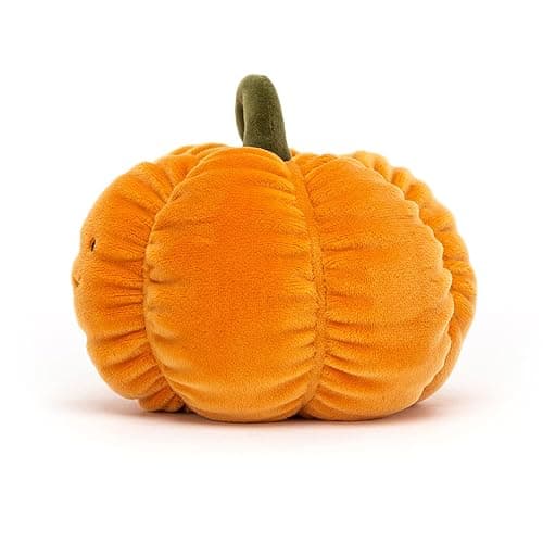 Jellycat Vivacious Vegetable Pumpkin Stuffed Plush, 6" - Fruit Plush Toy - Classic Children's Gift - Halloween Plush thumbnail 4
