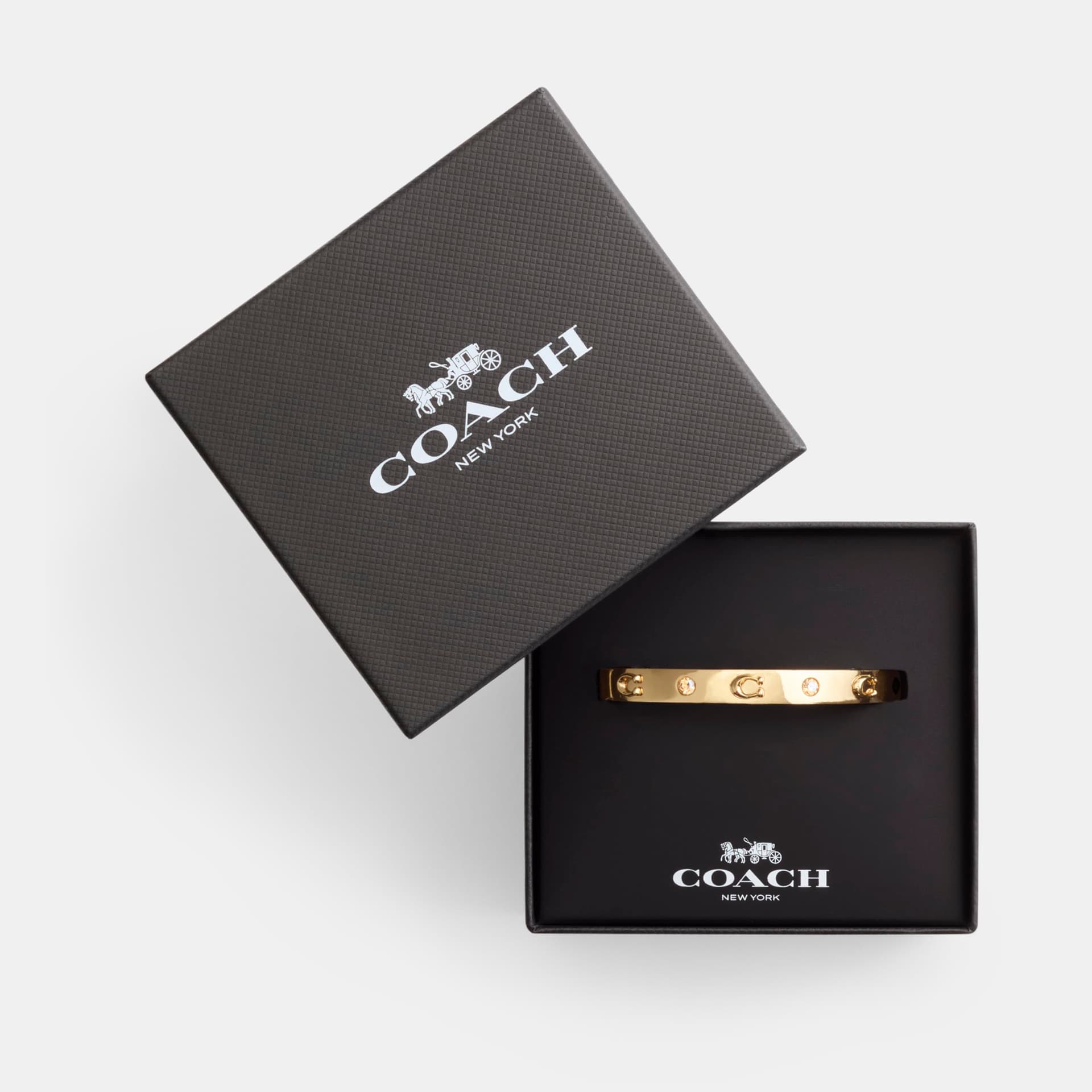 COACH Signature C - pulsera con bisagras para mujer thumbnail 4