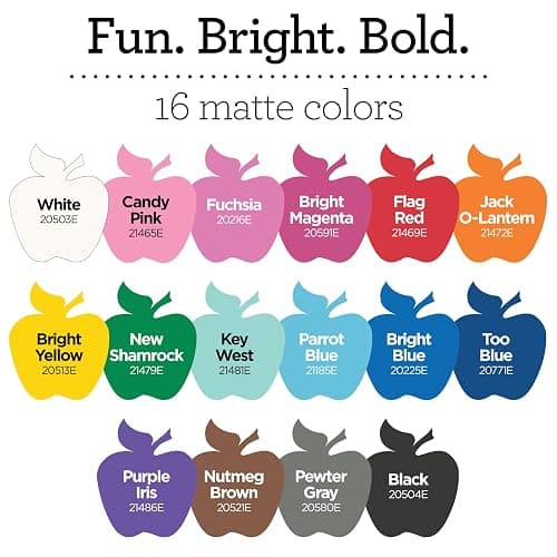 Apple Barrel, Vibrant Spectrum Collection Acrylic Craft Paint, PROMOABIII, 2 fl oz each, 16 assorted matte colors, 16 count thumbnail 3
