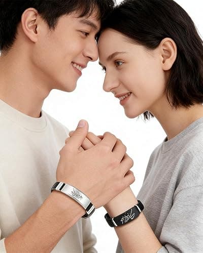 Yotlein SK Armband 2 Stück Schwarz, Silikonmaterial Adjustable Wristband, Stray Kids Bracelet für Fan Geburtstag Kreatives, Kpop Merch Geschenke für STAY thumbnail 6