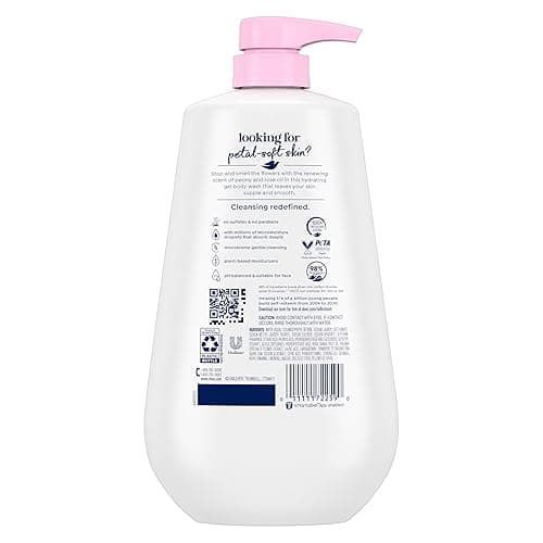 Dove Body Wash with Pump Renew Peony & Rose Oil For 24hr Lotion-Soft Skin Moisturizing Skin Cleanser with No Sulfates No Parabens 30.6 Oz - Peony & Rose - 30.6 Ounce (Pack of 1) thumbnail 2