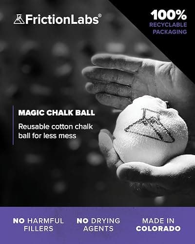 Friction Labs Gym Chalk – Magic Ball, PRO Ball (Chalk Bag Sock) | Non-Toxic Climbing Chalk for Bouldering, Gymnastics & More thumbnail 2