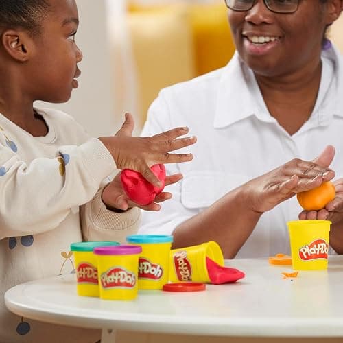 Play Doh Modeling Compound 10-Pack Case of Assorted Colors, Non-Toxic 2 oz. Cans, Back to School Gifts, Prizes, & Party Favors, Preschool Toys for Kids, Ages 2+ (Amazon Exclusive) thumbnail 2