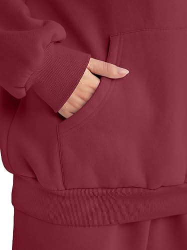 AUTOMET Womens 2 Piece Outfits Lounge Hoodie Sweatsuit Sets Plus Size Fall Fashion Clothes Airport Travel Pants Tracksuits thumbnail 6