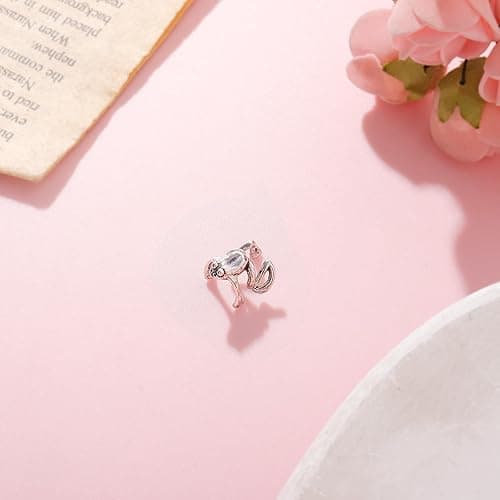 Frog Earrings for Women Easter Basket Stuffers Vintage Frogs Shaped Stud Earrings Funny Cute 3D Animal Earrings Jewelry Gifts - A：silver frog earrings thumbnail 8