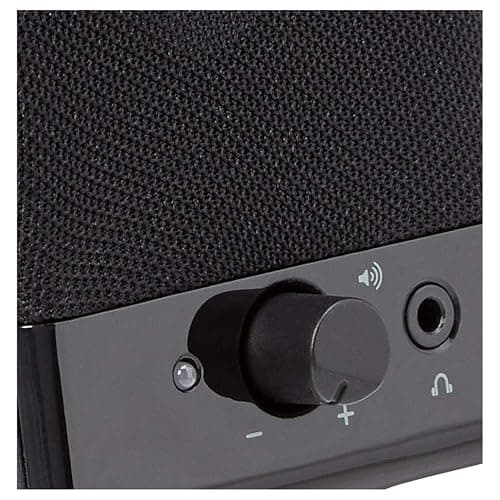 Amazon Basics USB-Powered Computer Speakers for Desktop or Laptop PC with Volume Control, Plug-N-Play, Black thumbnail 2
