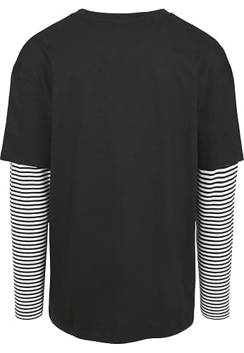 Urban Classics Men's Longsleeve T-Shirt Oversized Double Layer Striped Ls Tee T-Shirt thumbnail 5