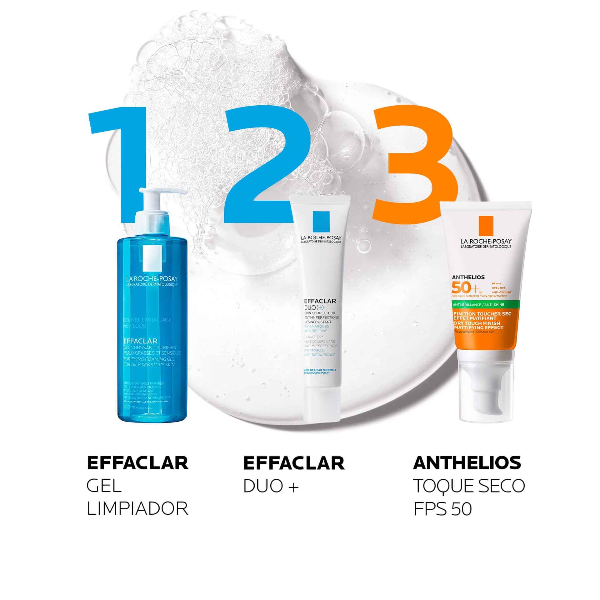 La Roche-Posay Effaclar, Gel Limpiador Facial Purificante para Piel Grasa y Sensible, Anti-imperfecciones y Anti-brillo, con Agua Termal y Zinc, 400 ml thumbnail 10