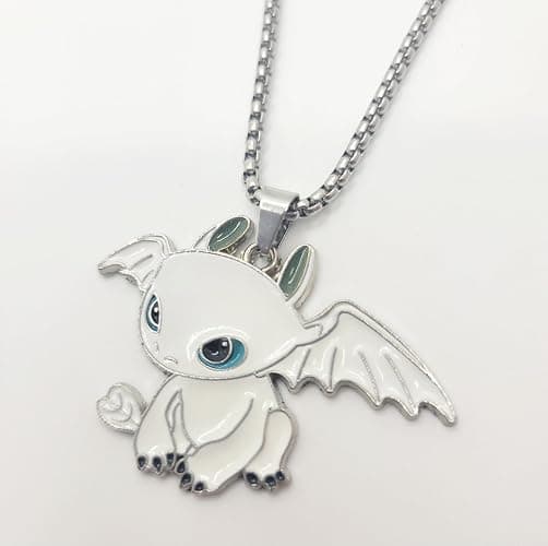 Setoftwo Dragon Matching Necklaces for Couples Lovers Boyfriend Girlfriend Gift Goth Emo Black White Cute Jewelry thumbnail 4