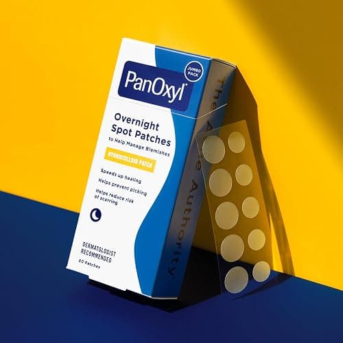 PanOxyl PM Overnight Spot Patches, Advanced Hydrocolloid Healing Technology, Fragrance Free, 80 Count thumbnail 6