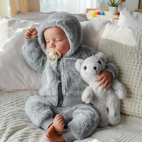 BABESIDE Lifelike Reborn Baby Dolls Silicone Full Body Boys - 17-Inch Real Baby Feeling Realistic-Newborn Baby Doll Full Body Vinyl Real Life Baby Dolls with Toy & Gift Box for Kids thumbnail 9