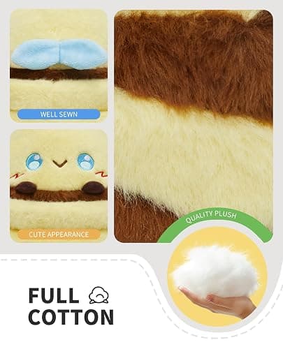 OLAOLA Cute Bee Plush Pillow, Soft Honeybee Stuffed Animals, 11.8 Inch Plushie Toy with 2 Small Bees for Kids Adults thumbnail 4
