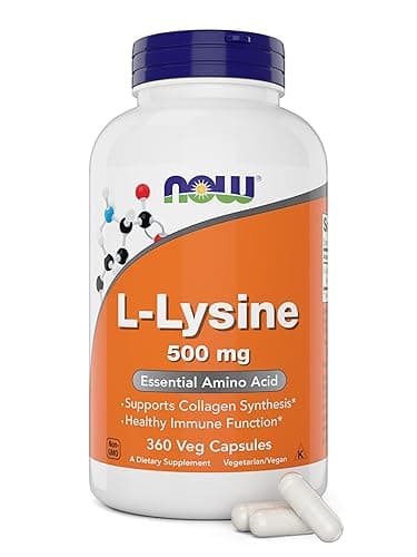 Now L-Lysine 500 mg, 360 Vegetarian Capsules