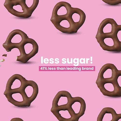 UNREAL Milk Chocolate Covered Pretzels, 7g Sugar, Chocolate Candy Treat Bag, Gluten Free, Fair Trade, Non-GMO, 3.5oz (Pack of 3) thumbnail 3