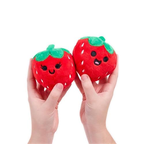 WHAT DO YOU MEME? Emotional Support Strawberries by Relatable, Cuddly Plush Toys and Stuffed Animals, Includes 5 Plushies with Basket, Sweet or Cute Christmas Stocking Stuffer thumbnail 6